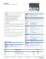 Extron electronics Feedback Loop Isolator FBI 100 Specification Sheet предпросмотр