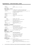 Предварительный просмотр 2 страницы Extron electronics FOX 2G Tx AV Specifications
