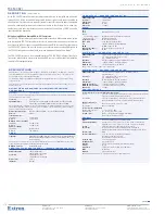 Preview for 2 page of Extron electronics FOX 500 DVI Specification Sheet