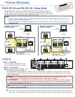 Extron electronics FOX II RS 104 Setup Manual preview