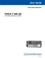 Extron electronics FOX II T HD 4K User Manual предпросмотр