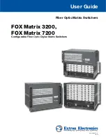 Extron electronics FOX Matrix 3200 User Manual preview