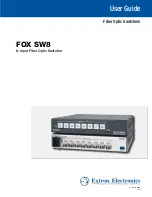 Extron electronics FOX SW8 User Manual предпросмотр