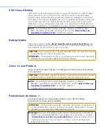 Preview for 4 page of Extron electronics FOX3 Matrix 160x User Manual