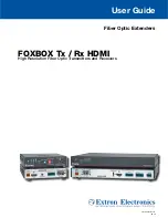 Preview for 1 page of Extron electronics FOXBOX Rx HDMI User Manual