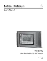 Extron electronics FPC 5000 User Manual preview