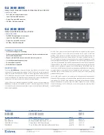 Extron electronics GLI 2000 2BNC Specification Sheet preview