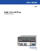 Preview for 1 page of Extron electronics HAE 100 4K Plus User Manual