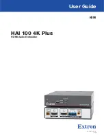 Extron electronics HAI 100 4K Plus User Manual предпросмотр