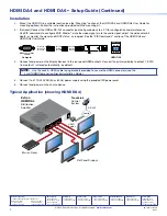 Предварительный просмотр 2 страницы Extron electronics HDMI DA4 Setup Manual