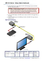 Предварительный просмотр 2 страницы Extron electronics HFX 100 Tx Setup Manual