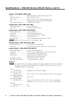 Preview for 2 page of Extron electronics Hideaway HSA 200S Series Specifications