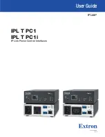 Предварительный просмотр 1 страницы Extron electronics IP Link IPL T PC1 User Manual