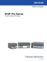 Extron electronics IPCP Pro 250 User Manual предпросмотр