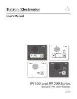 Предварительный просмотр 1 страницы Extron electronics IPI 101 AAP User Manual