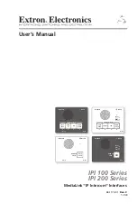 Extron electronics IPI 101 User Manual предпросмотр