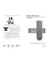Extron electronics IR 301 User Manual preview