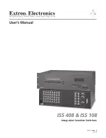 Extron electronics ISS 108 User Manual предпросмотр