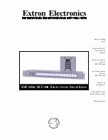 Предварительный просмотр 1 страницы Extron electronics MCP 1000 Brochure