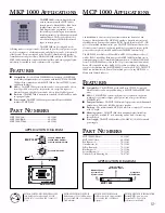 Предварительный просмотр 2 страницы Extron electronics MCP 1000 Brochure