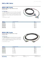 Extron electronics MHR-4 BNC/100 Specifications preview