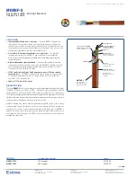 Extron electronics Mini High Resolution Halogen-Free Cable MHRHF-5/150 Specification Sheet preview