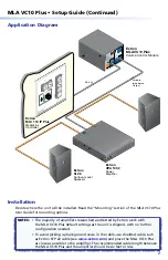 Предварительный просмотр 2 страницы Extron electronics MLA VC10 Plus Setup Manual