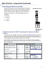 Предварительный просмотр 4 страницы Extron electronics MLA VC10 Plus Setup Manual