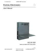 Extron electronics MLM-WB User Manual предпросмотр