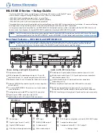 Extron electronics MLS 608 D Setup Manual предпросмотр