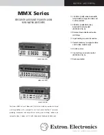 Extron electronics MMX 32 VGA A Specification Sheet preview