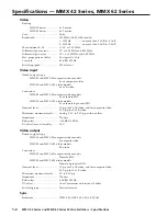 Preview for 1 page of Extron electronics MMX 42 Series Specifications