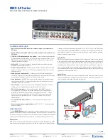 Предварительный просмотр 1 страницы Extron electronics MMX 62 AV RCA Specification Sheet