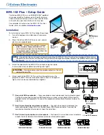 Extron electronics MPA 152 Plus Setup Manual preview