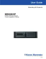 Extron electronics MS9200P User Manual preview