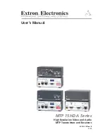 Extron electronics MTP 15HD A Series User Manual preview