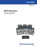 Extron electronics MTP A/V Series User Manual preview