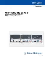 Extron electronics MTP C7 T 15HD RS User Manual preview