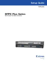 Extron electronics MTPX 3232 Setup Manual preview