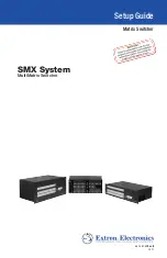 Extron electronics MultiMatrix SMX System Setup Manual preview