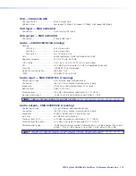 Preview for 127 page of Extron electronics MultiMatrix Switcher User Manual