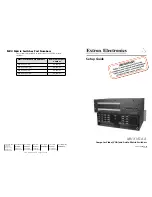 Extron electronics MVX 1212 VGA A Setup Manual preview