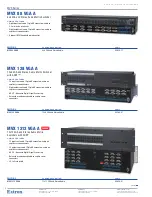 Preview for 3 page of Extron electronics MVX 1212 VGA A Specification Sheet