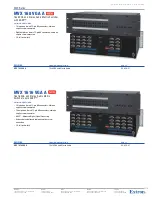 Preview for 4 page of Extron electronics MVX 1212 VGA A Specification Sheet