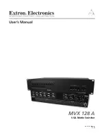 Preview for 1 page of Extron electronics MVX 128 User Manual