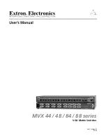 Extron electronics MVX 44 Series User Manual preview