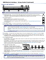 Preview for 2 page of Extron electronics MVX Series Setup Manual