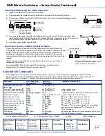 Preview for 4 page of Extron electronics MVX Series Setup Manual