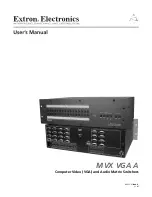 Extron electronics MVX VGA A User Manual preview