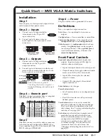 Предварительный просмотр 4 страницы Extron electronics MVX VGA A User Manual